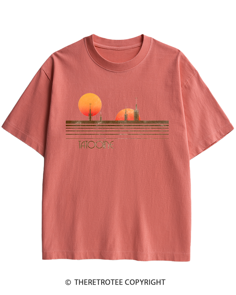 TheRetroTee Galaxy 1980s Heavy Cotton T-Shirt