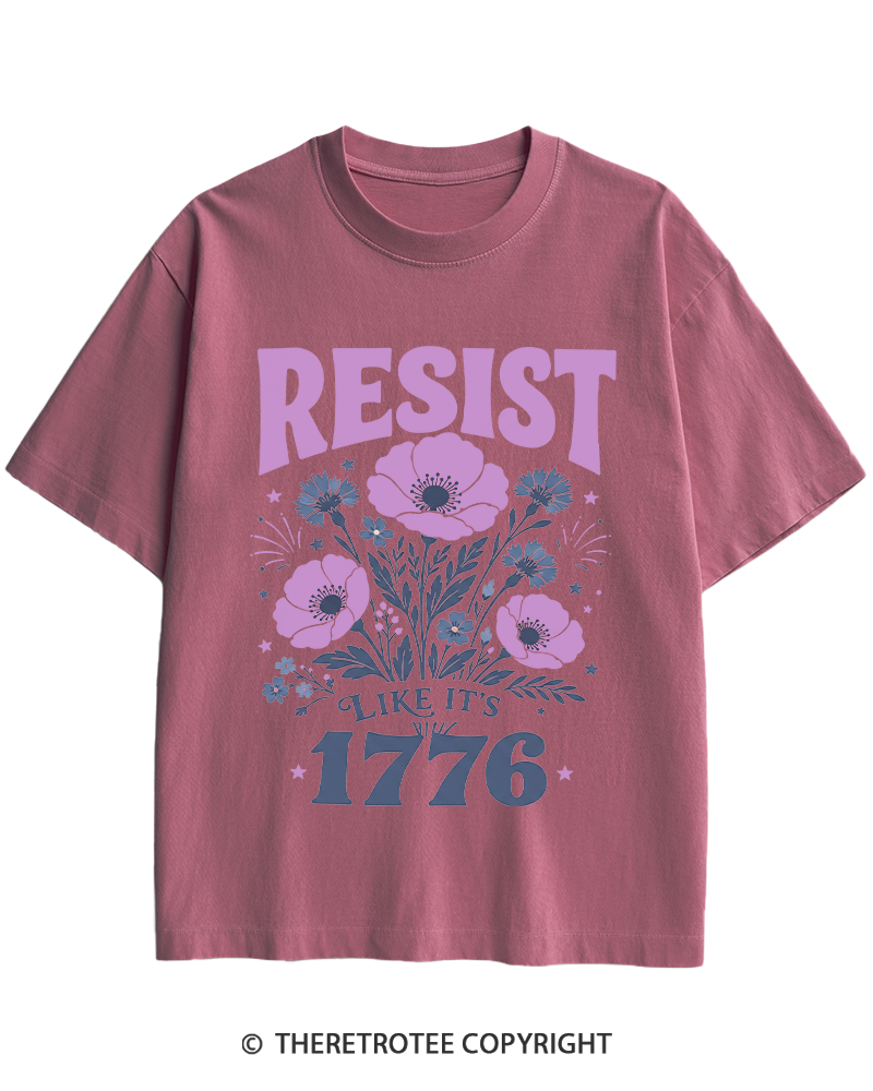 TheRetroTee Resist Like It's 1776 Heavy Cotton T-Shirt