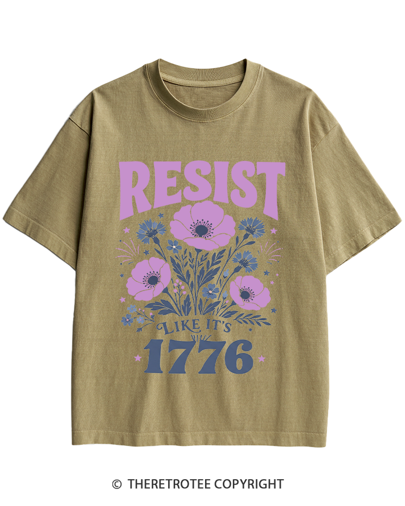 TheRetroTee Resist Like It's 1776 Heavy Cotton T-Shirt