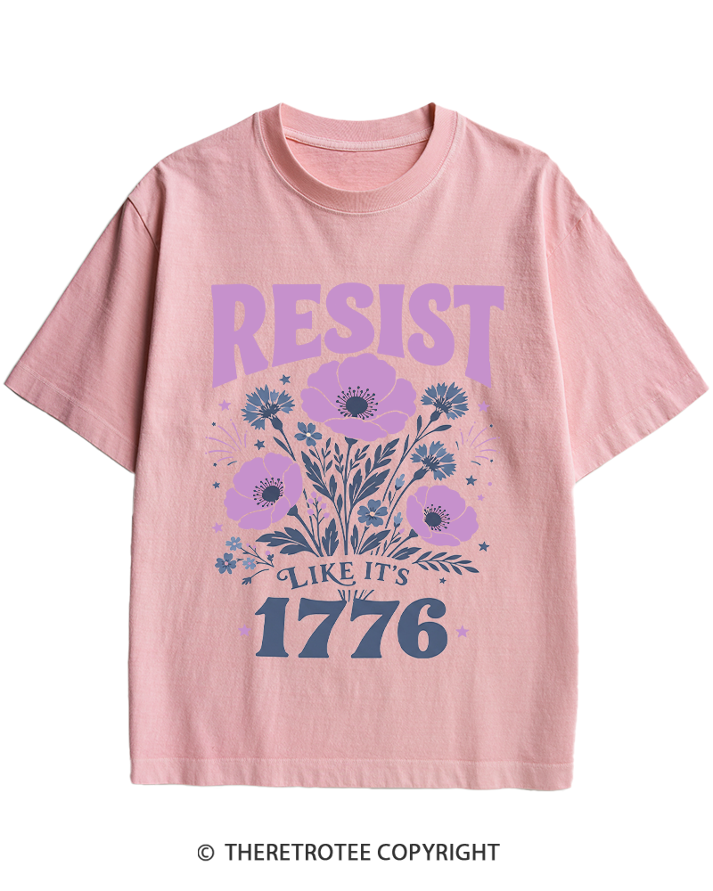 TheRetroTee Resist Like It's 1776 Heavy Cotton T-Shirt