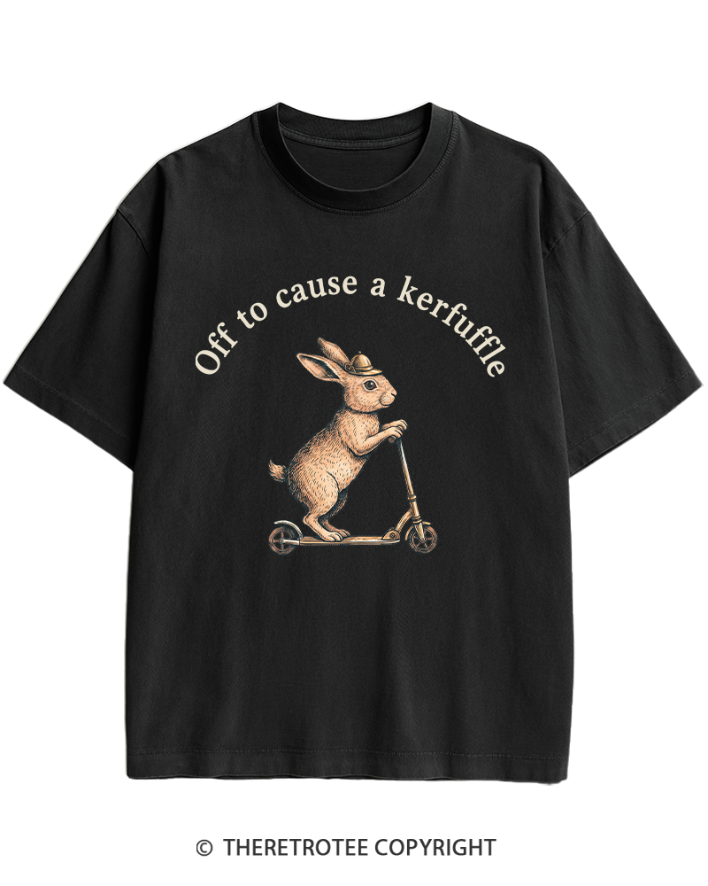TheRetroTee Off To Cause A Kerfuffle 1950s Heavy Cotton T-Shirt