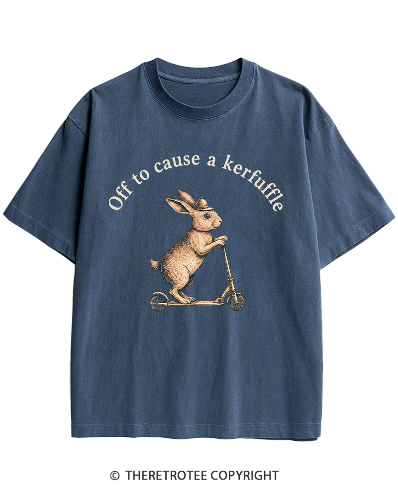 TheRetroTee Off To Cause A Kerfuffle 1950s Heavy Cotton T-Shirt