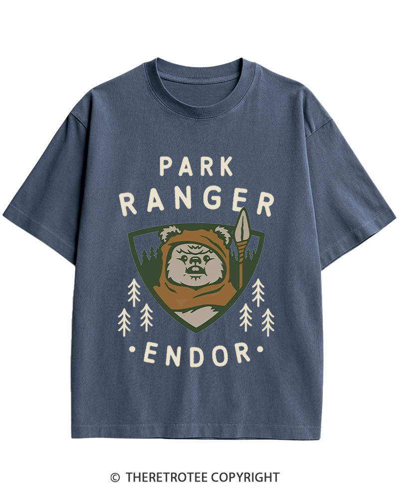 TheRetroTee Park Ranger 1980s Heavy Cotton T-Shirt