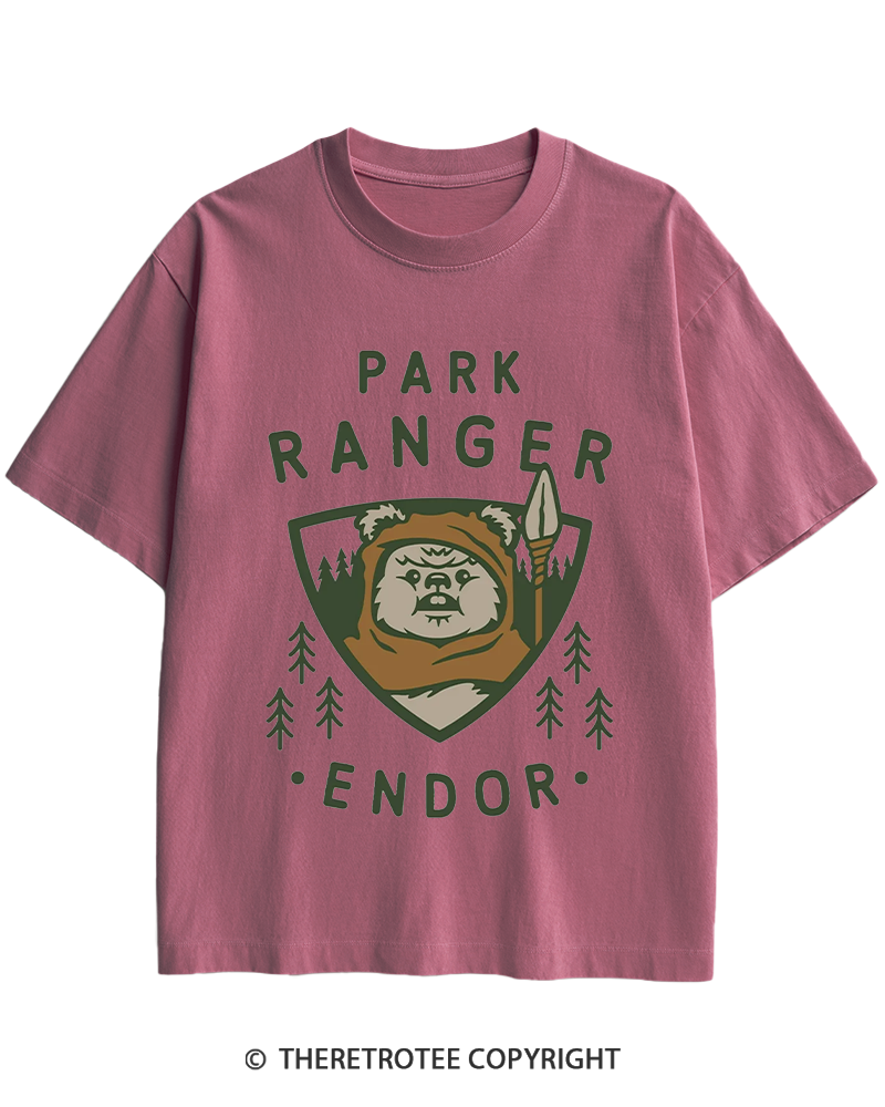 TheRetroTee Park Ranger 1980s Heavy Cotton T-Shirt