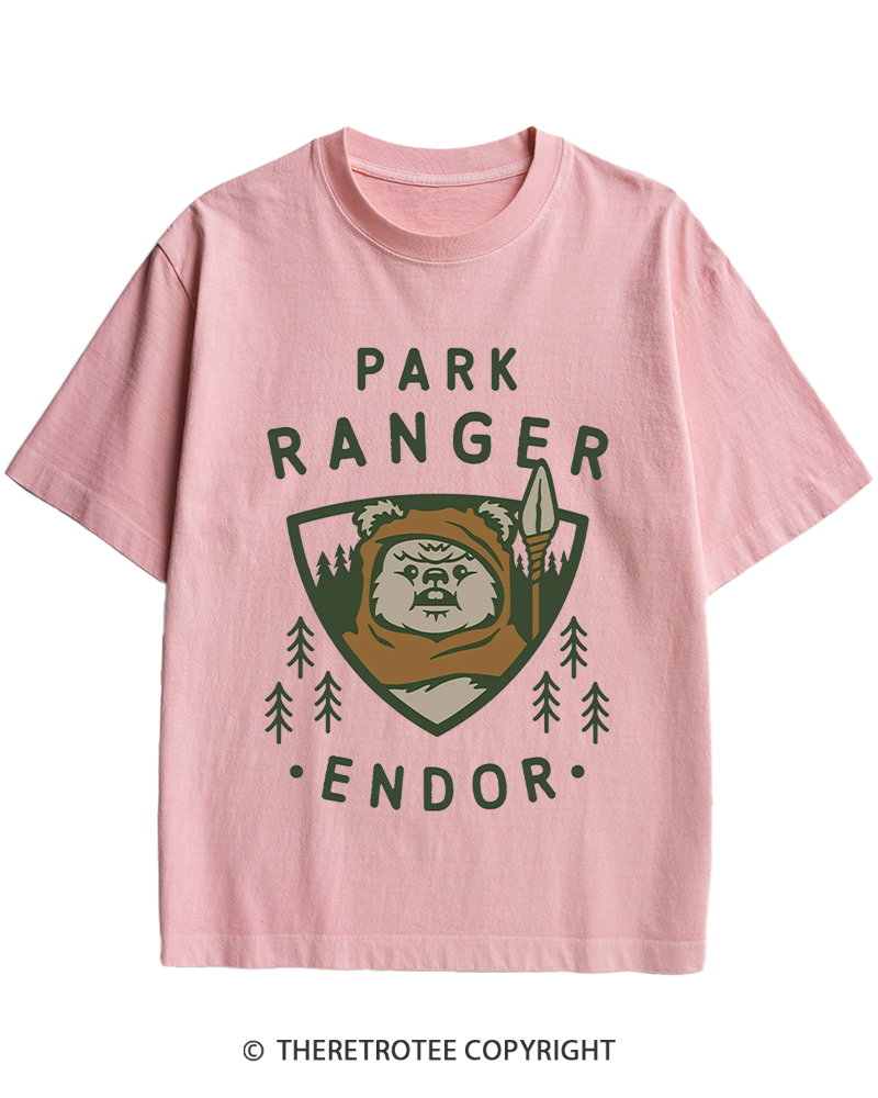 TheRetroTee Park Ranger 1980s Heavy Cotton T-Shirt