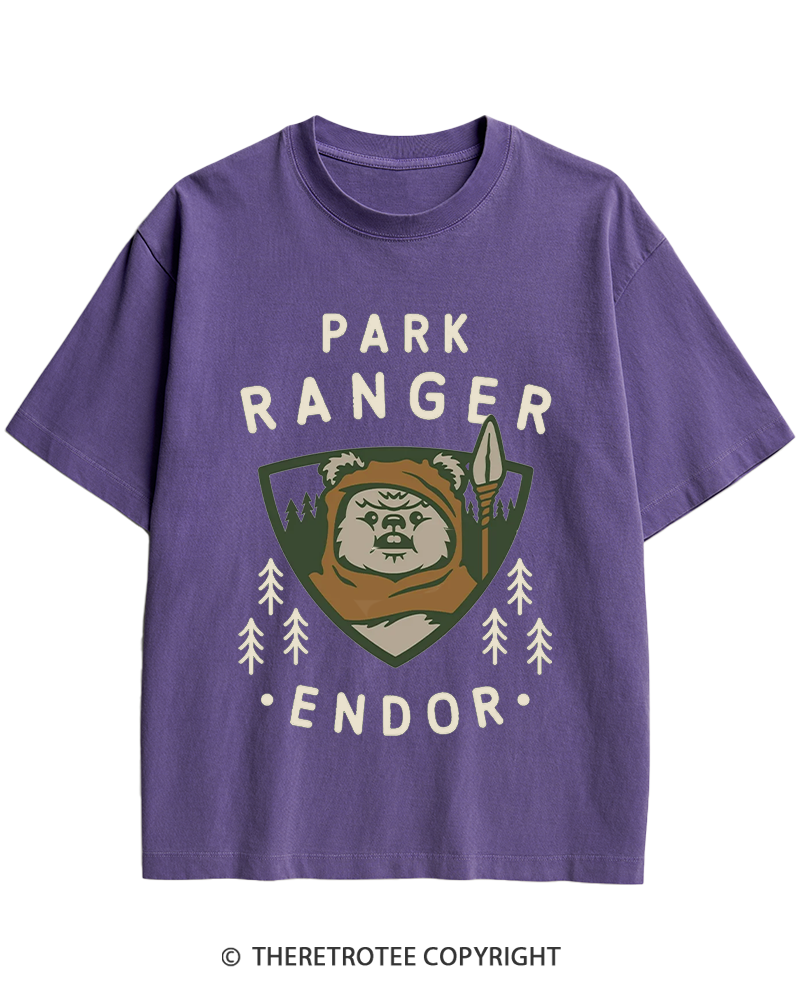 TheRetroTee Park Ranger 1980s Heavy Cotton T-Shirt