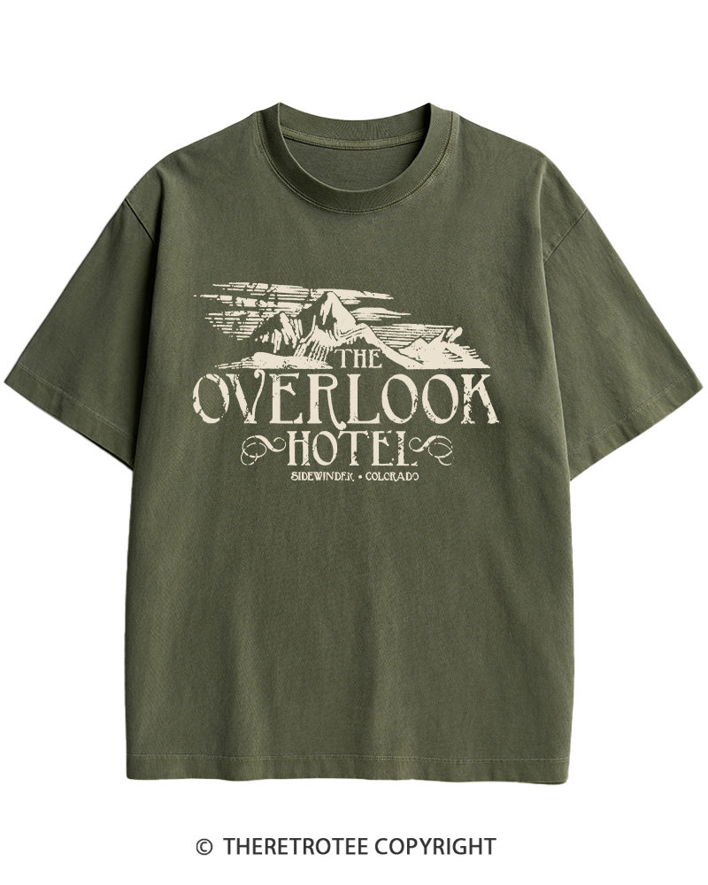 TheRetroTee The Overlook Hotel 1980s Heavy Cotton T-Shirt