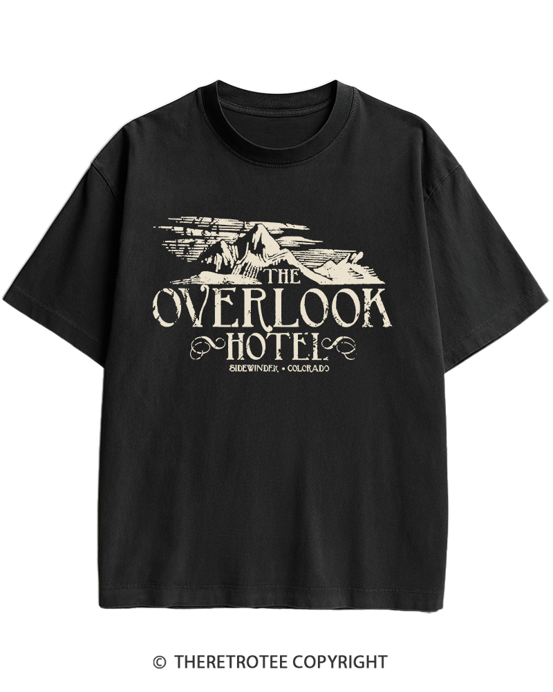TheRetroTee The Overlook Hotel 1980s Heavy Cotton T-Shirt