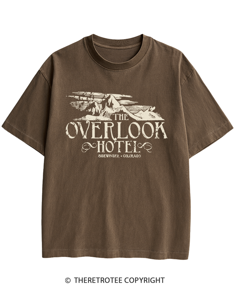 TheRetroTee The Overlook Hotel 1980s Heavy Cotton T-Shirt