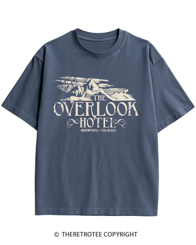 TheRetroTee The Overlook Hotel 1980s Heavy Cotton T-Shirt