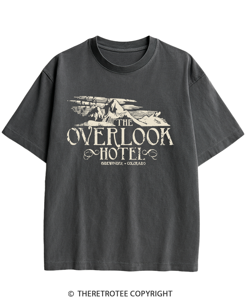 TheRetroTee The Overlook Hotel 1980s Heavy Cotton T-Shirt