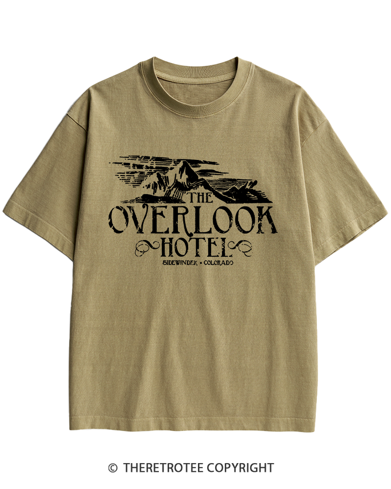 TheRetroTee The Overlook Hotel 1980s Heavy Cotton T-Shirt