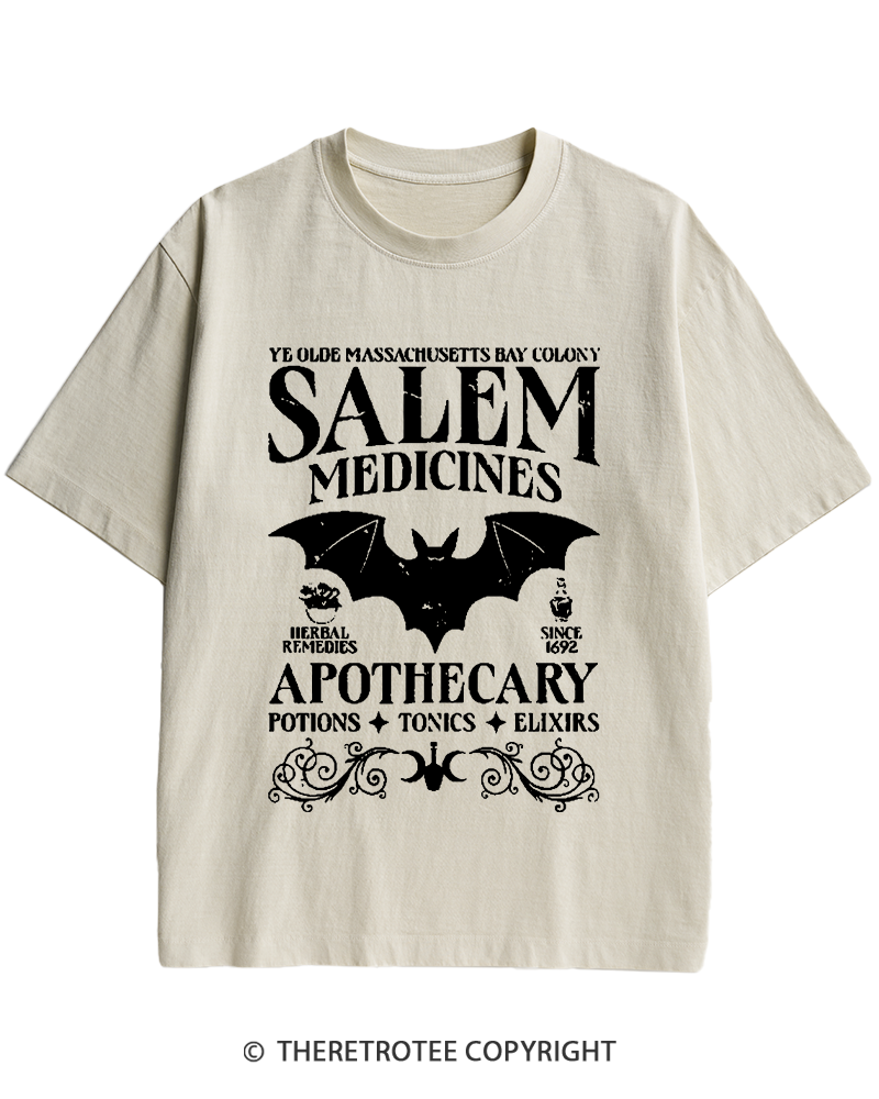 TheRetroTee Apothecary Heavy Cotton T-Shirt