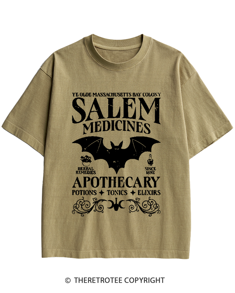 TheRetroTee Apothecary Heavy Cotton T-Shirt