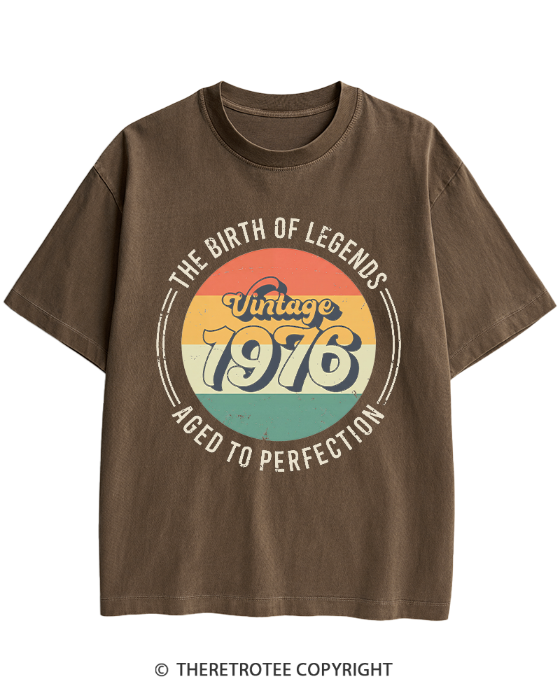 TheRetroTee Vintage 1976 Heavy Cotton T-Shirt