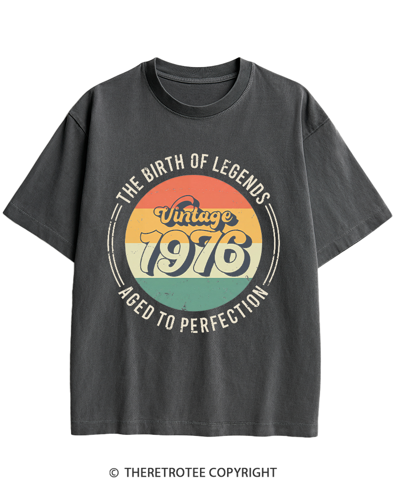 TheRetroTee Vintage 1976 Heavy Cotton T-Shirt