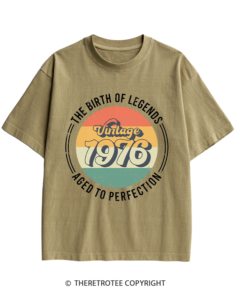 TheRetroTee Vintage 1976 Heavy Cotton T-Shirt