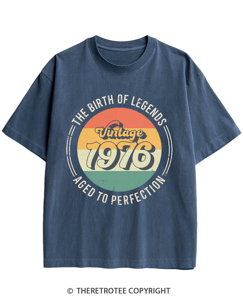 TheRetroTee Vintage 1976 Heavy Cotton T-Shirt