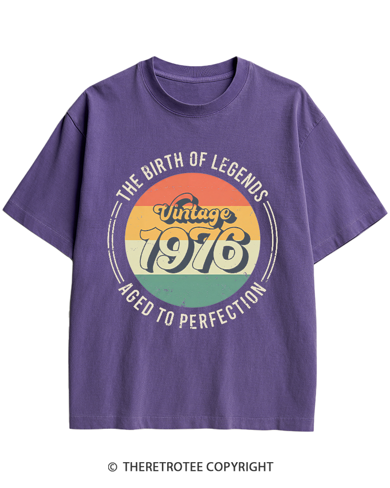 TheRetroTee Vintage 1976 Heavy Cotton T-Shirt