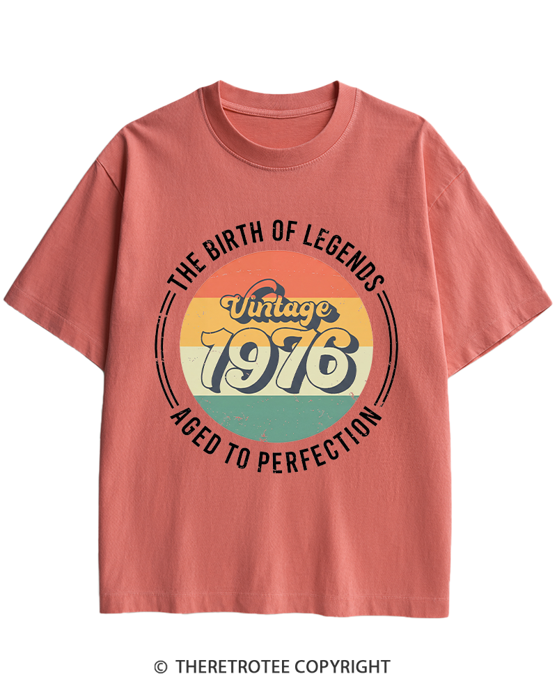 TheRetroTee Vintage 1976 Heavy Cotton T-Shirt