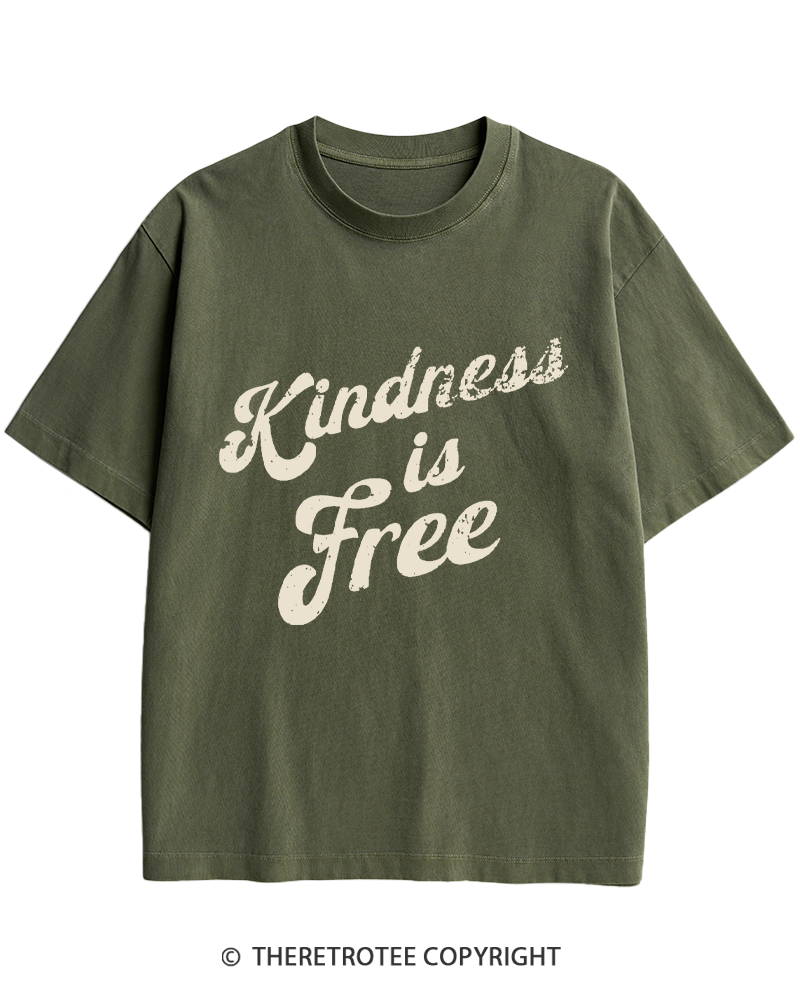 TheRetroTee Be Kind 1960s Heavy Cotton T-Shirt