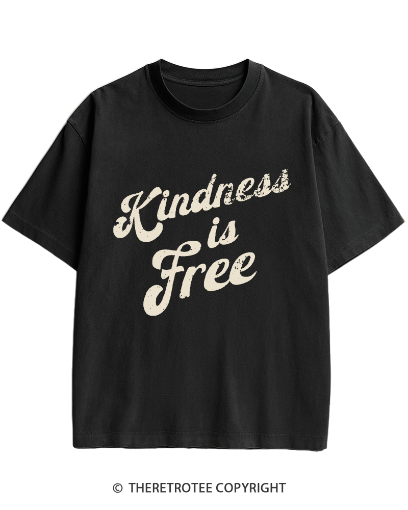 TheRetroTee Be Kind 1960s Heavy Cotton T-Shirt