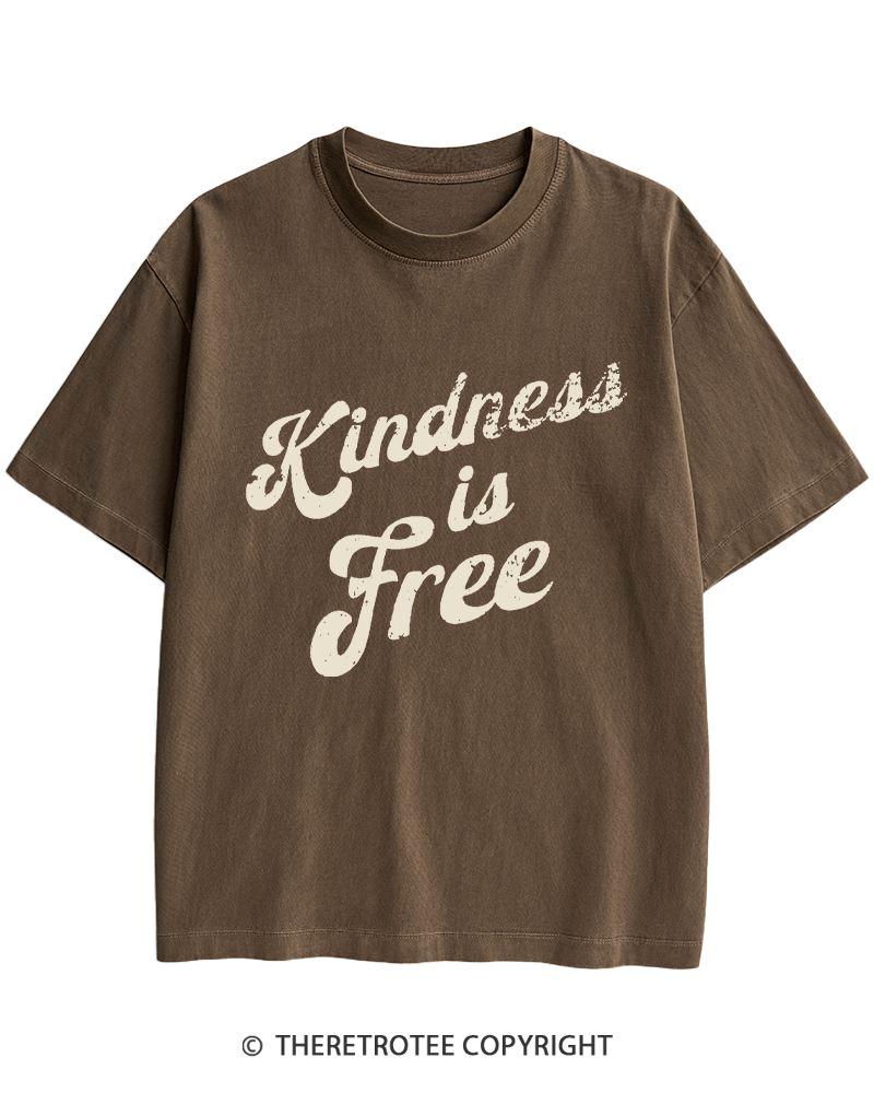 TheRetroTee Be Kind 1960s Heavy Cotton T-Shirt