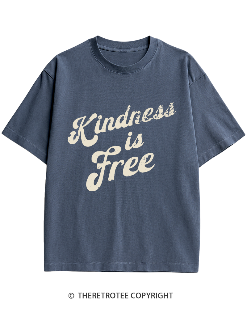 TheRetroTee Be Kind 1960s Heavy Cotton T-Shirt