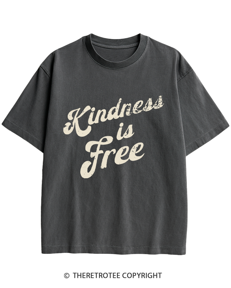 TheRetroTee Be Kind 1960s Heavy Cotton T-Shirt