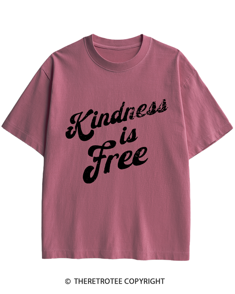 TheRetroTee Be Kind 1960s Heavy Cotton T-Shirt