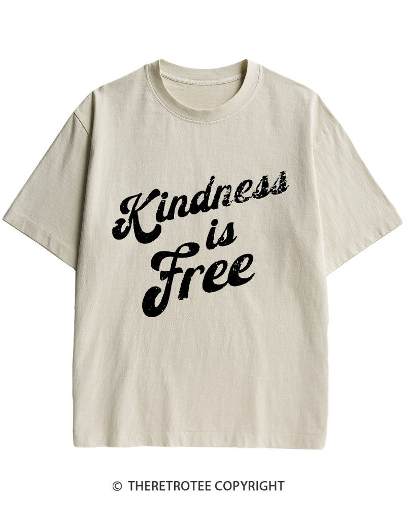 TheRetroTee Be Kind 1960s Heavy Cotton T-Shirt