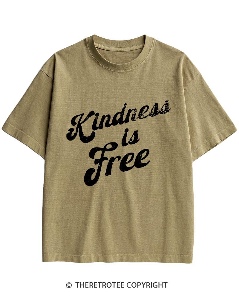 TheRetroTee Be Kind 1960s Heavy Cotton T-Shirt