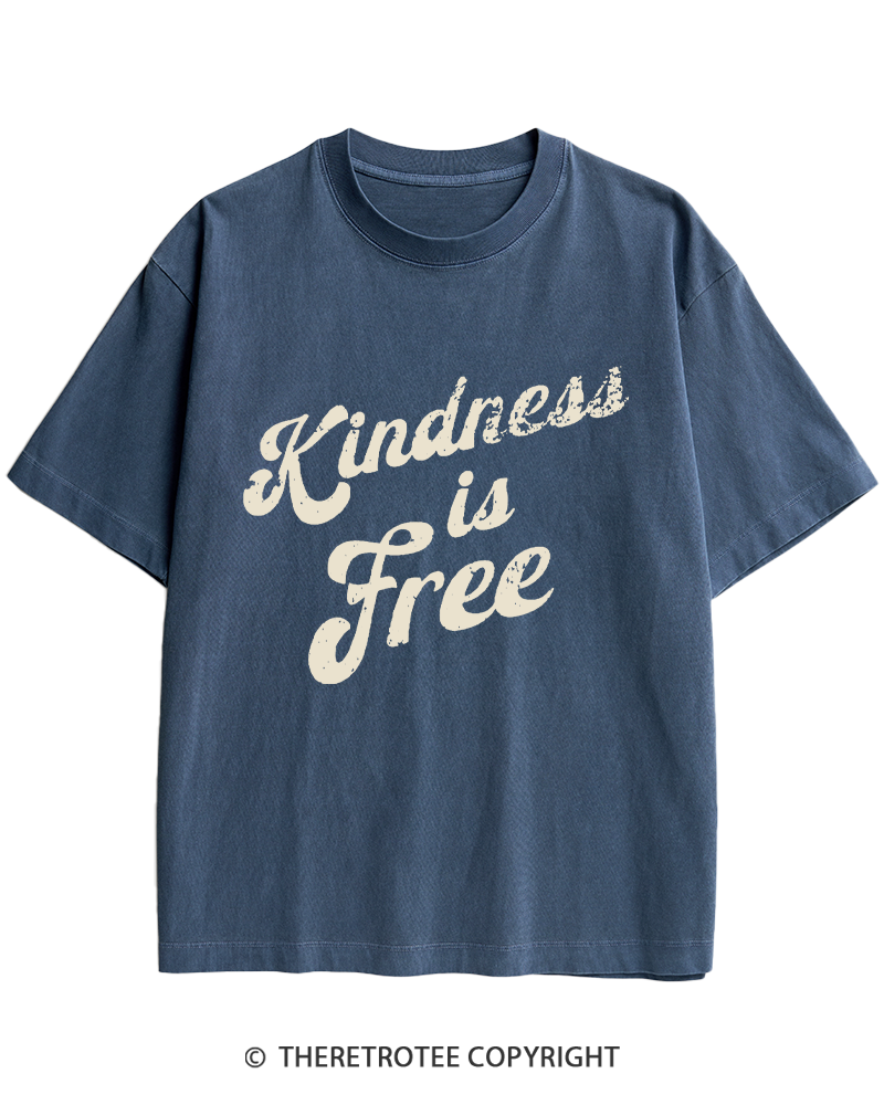 TheRetroTee Be Kind 1960s Heavy Cotton T-Shirt