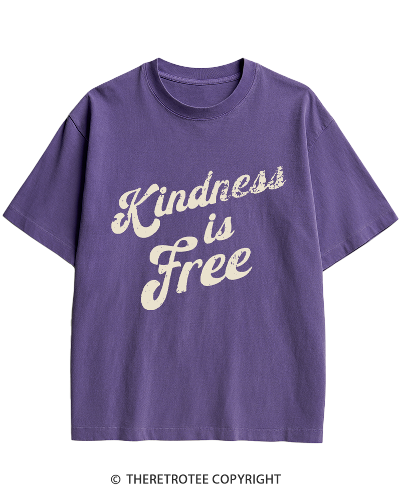 TheRetroTee Be Kind 1960s Heavy Cotton T-Shirt