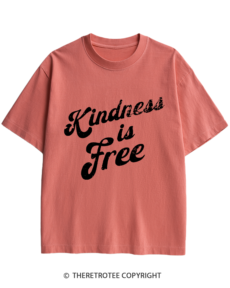 TheRetroTee Be Kind 1960s Heavy Cotton T-Shirt