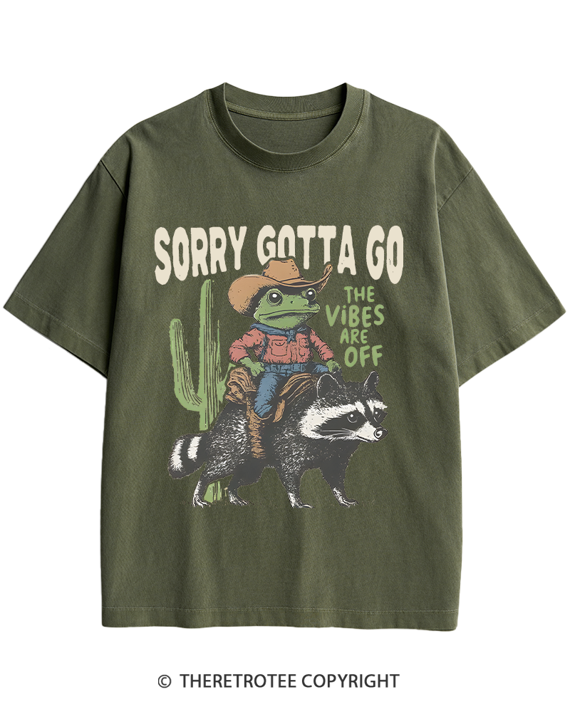 TheRetroTee 1890s Style Cowboy Frog Riding Raccoon Heavy Cotton T-Shirt