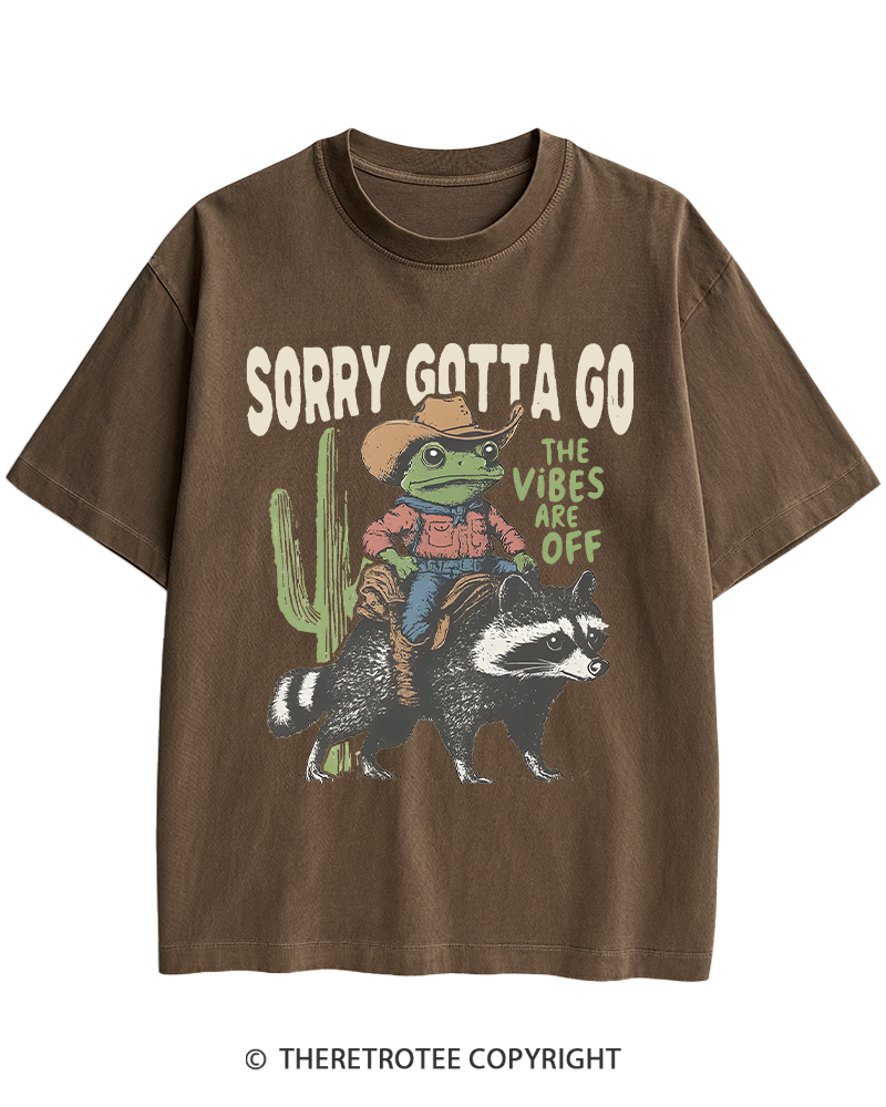 TheRetroTee 1890s Style Cowboy Frog Riding Raccoon Heavy Cotton T-Shirt