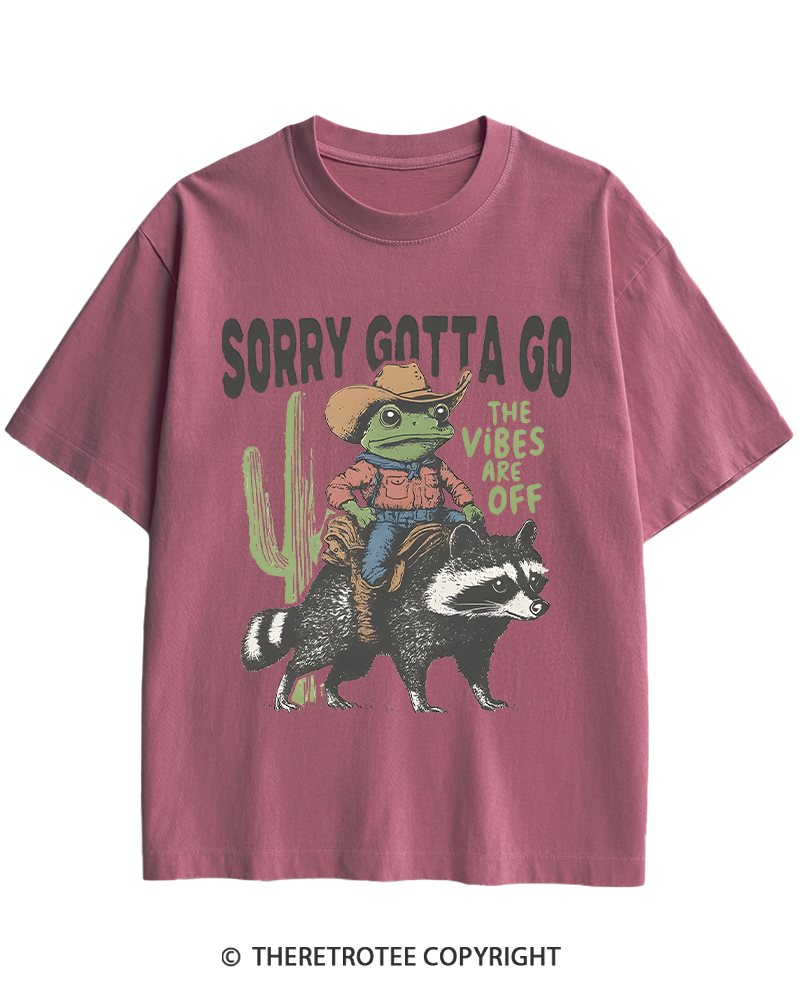 TheRetroTee 1890s Style Cowboy Frog Riding Raccoon Heavy Cotton T-Shirt