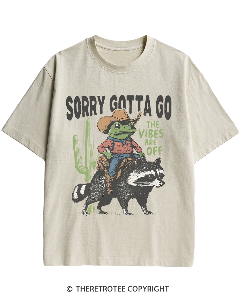 TheRetroTee 1890s Style Cowboy Frog Riding Raccoon Heavy Cotton T-Shirt