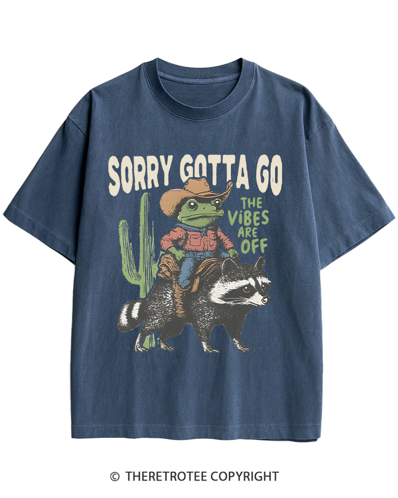 TheRetroTee 1890s Style Cowboy Frog Riding Raccoon Heavy Cotton T-Shirt