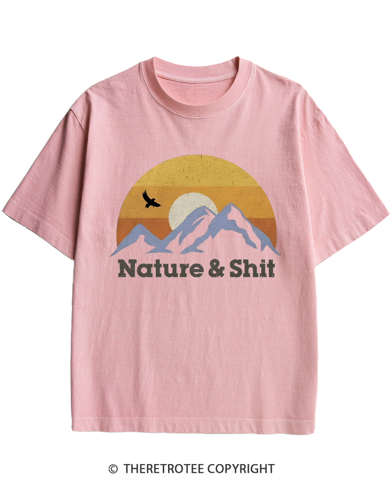 TheRetroTee Nature & Shit 1970s Heavy Cotton T-Shirt