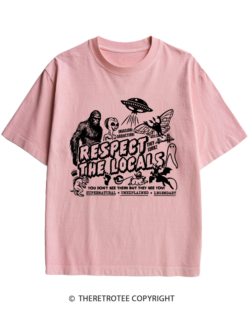 TheRetroTee Respect The Locals 1970s Heavy Cotton T-Shirt