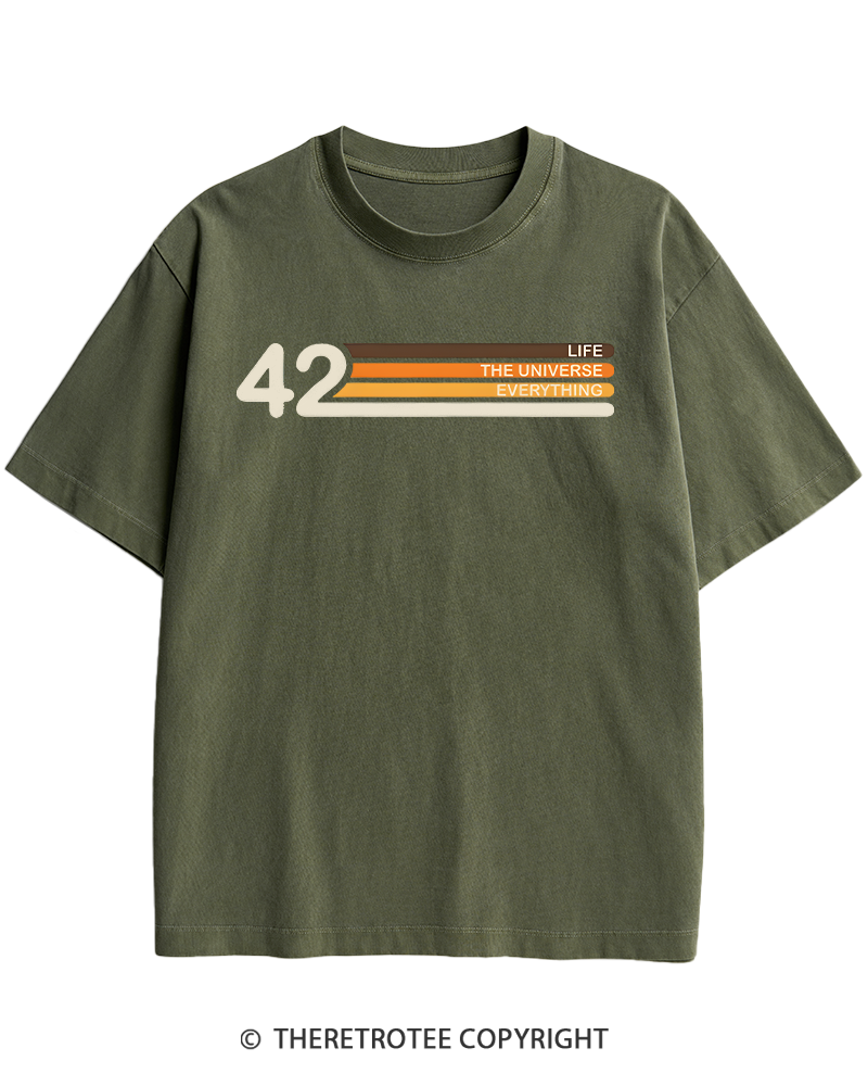 TheRetroTee The Meaning of Life Heavy Cotton T-Shirt