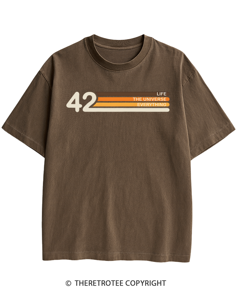 TheRetroTee The Meaning of Life Heavy Cotton T-Shirt