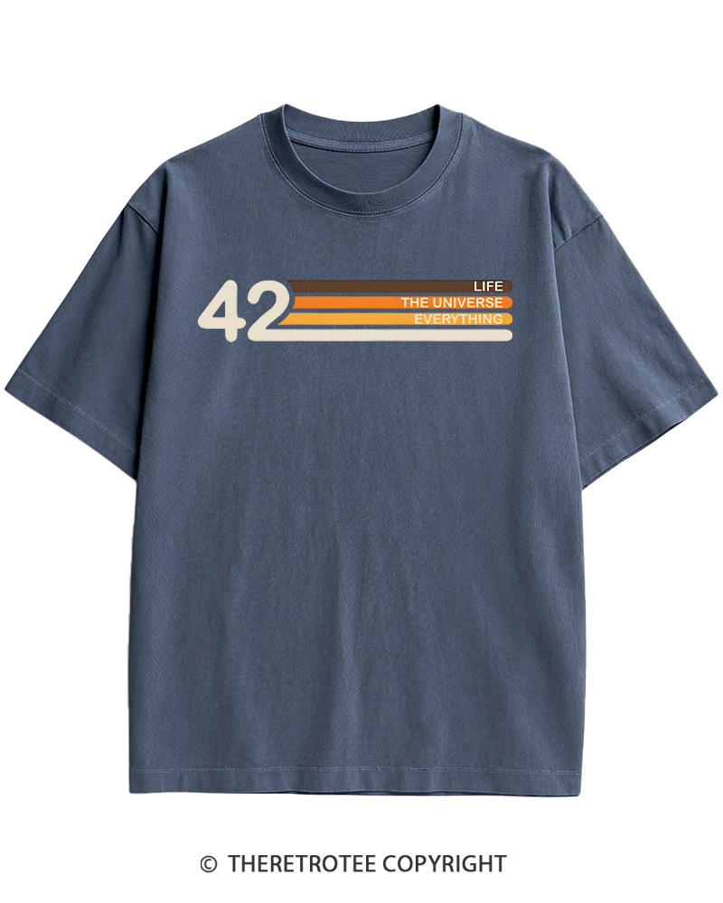 TheRetroTee The Meaning of Life Heavy Cotton T-Shirt