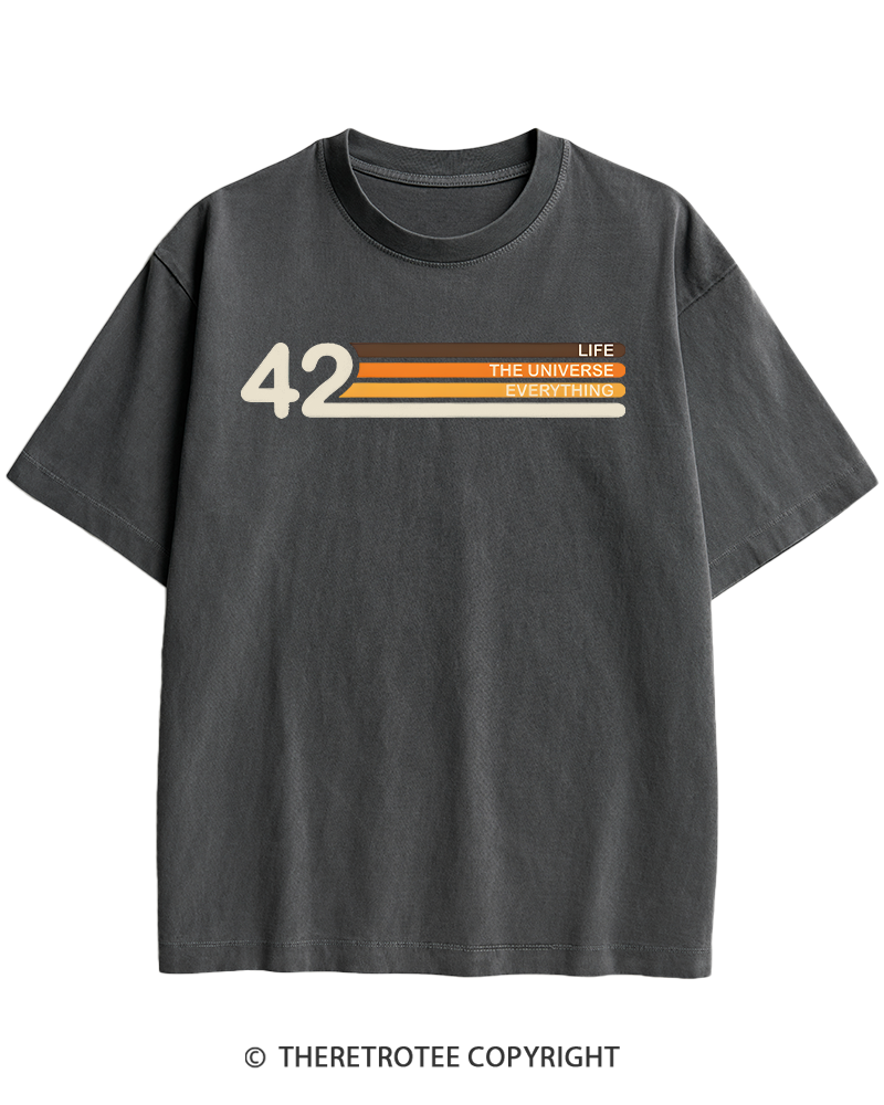 TheRetroTee The Meaning of Life Heavy Cotton T-Shirt