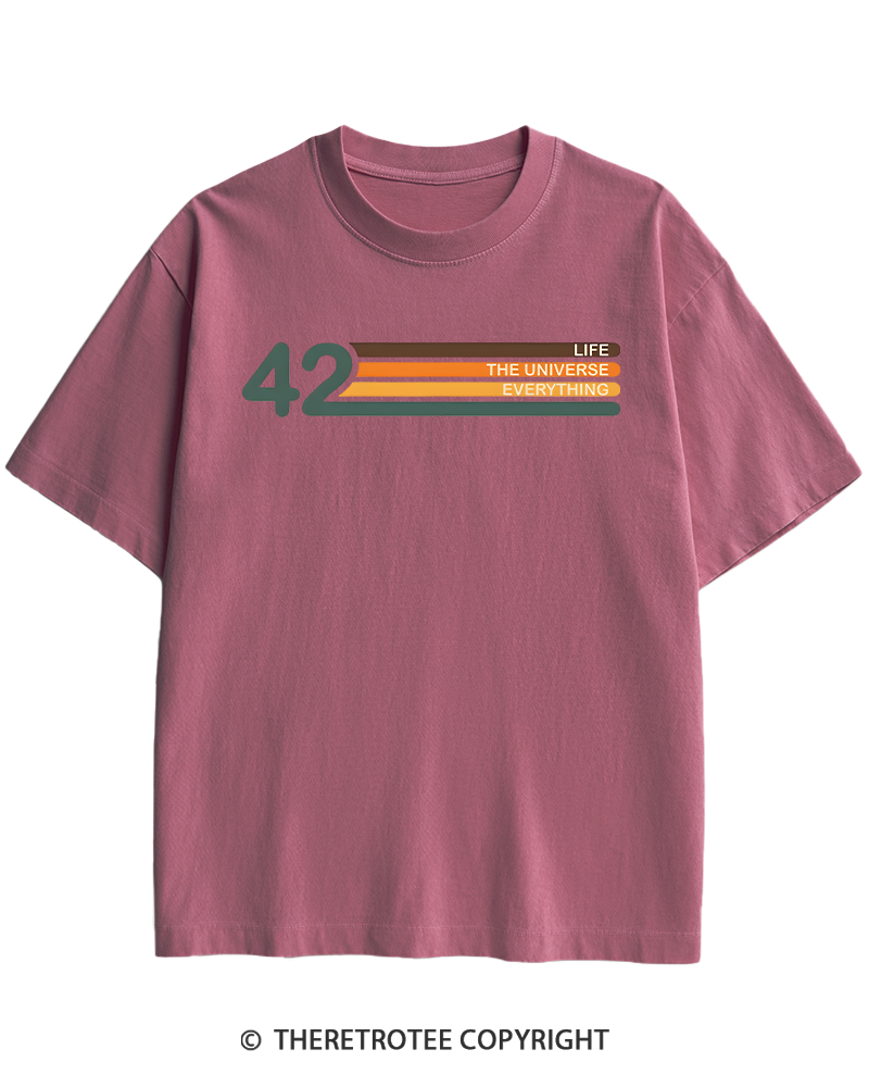 TheRetroTee The Meaning of Life Heavy Cotton T-Shirt
