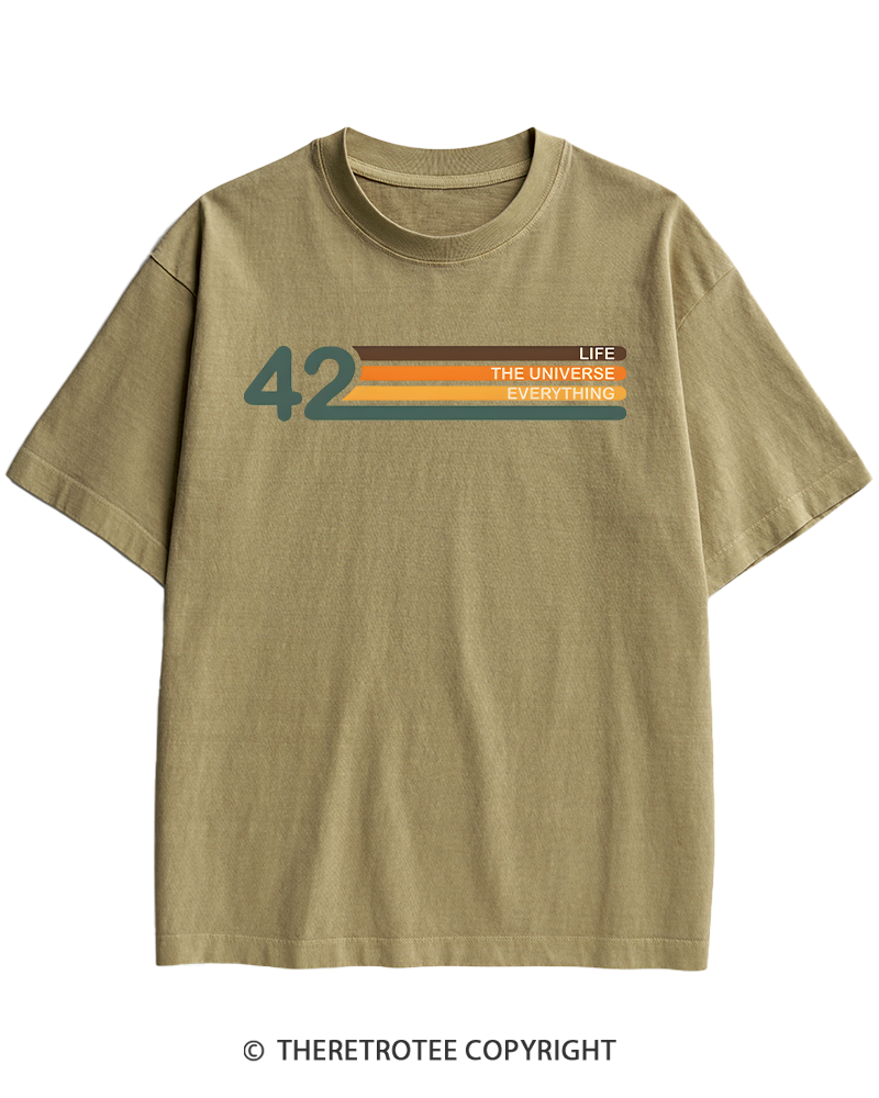TheRetroTee The Meaning of Life Heavy Cotton T-Shirt