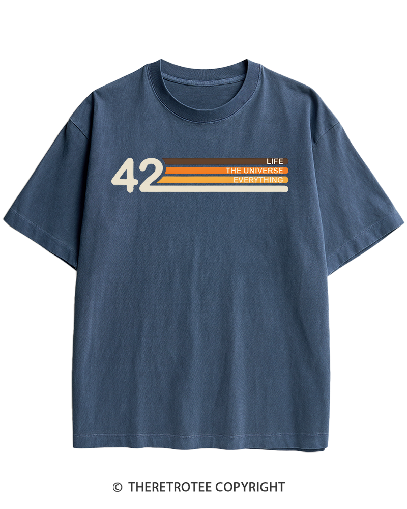 TheRetroTee The Meaning of Life Heavy Cotton T-Shirt