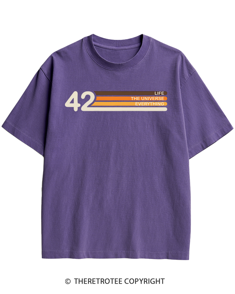 TheRetroTee The Meaning of Life Heavy Cotton T-Shirt